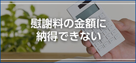 慰謝料の金額に納得できない