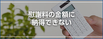 慰謝料の金額に納得できない